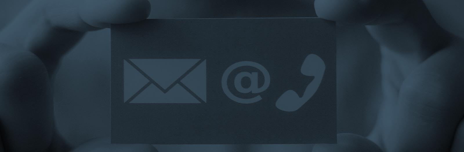 Contact page header